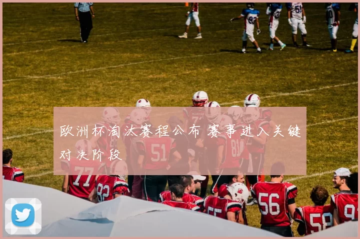 欧洲杯淘汰赛程公布 赛事进入关键对决阶段